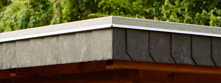 Carport Schindelblende