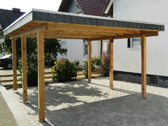 Einzelcarport 3x5 M Ca 310 X 510cm Kiefer Kdi Direkt