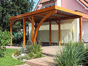 Carport 310x510 cm · Lärche · 1 Leimholzbogen