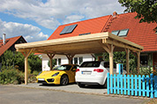 Carport 610x600 cm · Fichte · Sonderpfostenabstände