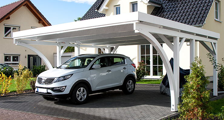 Carport 410 x 600 cm · Lärche
